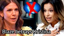 General Hospital Shocking Spoilers Blaze betrays Kristina, the plan to steal the baby is revealed