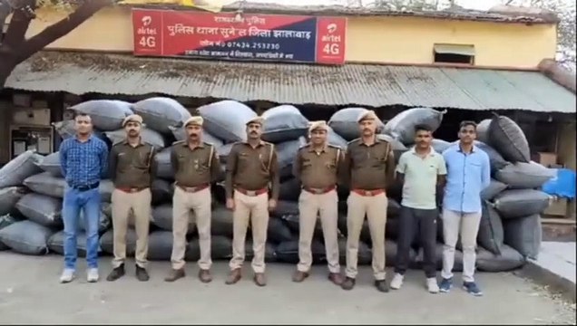 12 quintals and 430 grams of doda powder recovered from the truck, driver absconding