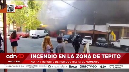 ¡última Hora! Se registra un ioncendio en la zona de Tepito, hay al menos una persona lesionada