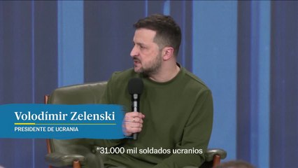 Zelenski: "31.000 mil soldados ucranios han muerto en esta guerra"