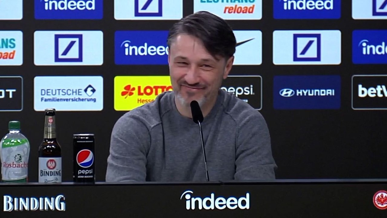 'Fiese Frage zum Abschluss' - Kovac muss bei der PK schmunzeln