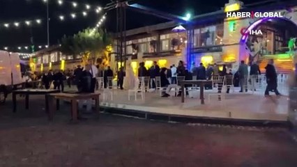 Düğün salonunda korkutan yangın!