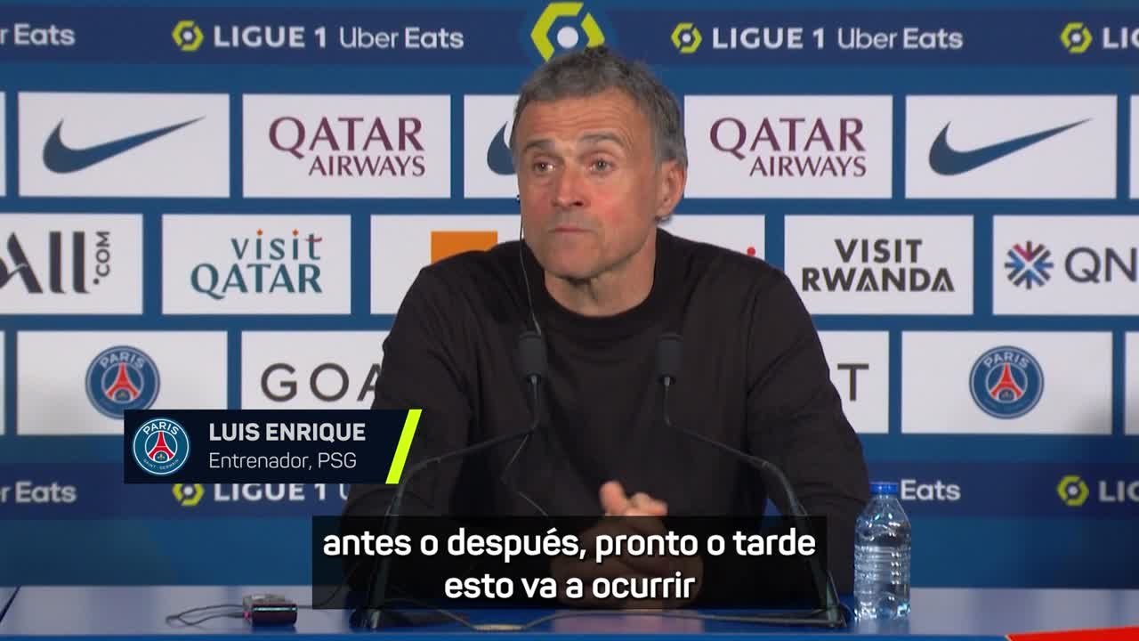 Luis Enrique: "Nos tenemos que acostumbrar a jugar sin Mbappé"