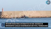 Invasión migratoria en Roquetas de Mar: decenas de inmigrantes ilegales desembarcan con total tranquilidad