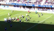 TOP 14 - Essai de Arthur VINCENT (MHR) - Montpellier Hérault Rugby - Aviron Bayonnais