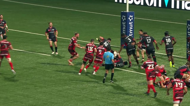 TOP 14 - Essai de Loic GODENER (OYO) - LOU Rugby - Oyonnax Rugby