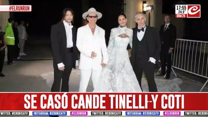 Se casó Cande Tinelli