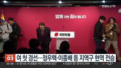 국민의힘 첫 경선…정우택·이종배 등 지역구 현역 전승