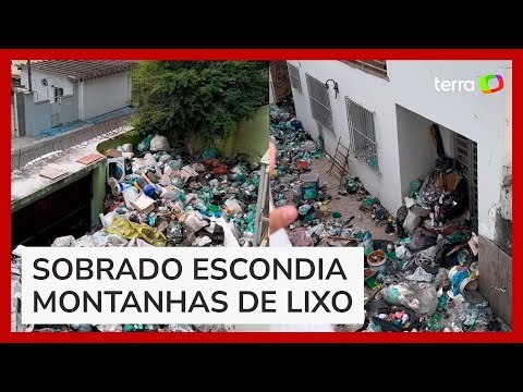 Mansão é flagrada abarrotada de lixo após reclamações de vizinhos em São Paulo