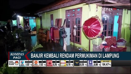 Diguyur Hujan Deras, Permukiman Padat Penduduk di Bandar Lampung Kembali Dilanda Banjir