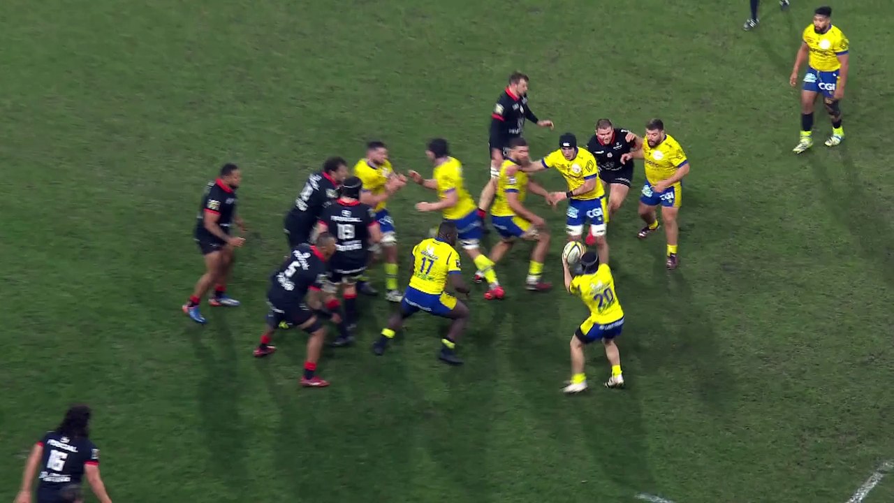 TOP 14 - Essai de Bautista DELGUY 2 (ASM) - ASM Clermont - Stade Toulousain