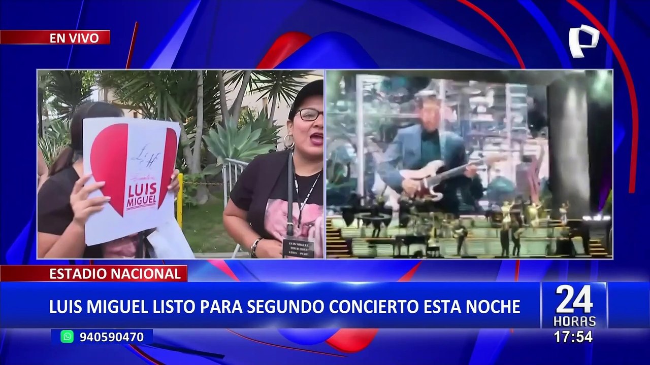 Todo listo para el segundo concierto de Luis Miguel esta noche