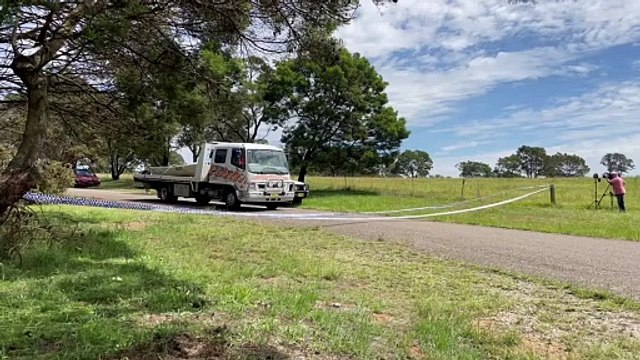 Tender boat being removed from Bungonia crime scene
