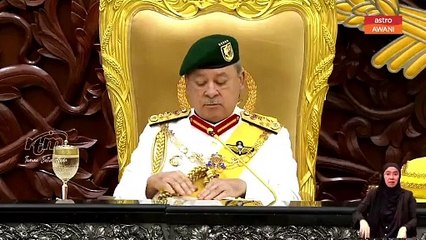 "Kalau ada yang nak main politik,  sila tunggu pilihan raya akan datang" - YDP Agong, Sultan Ibrahim