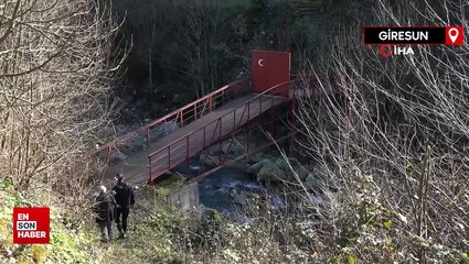 Giresun'da köprüyü yaptırırken kimse destek vermeyince demir kapı yaptırıp kilit vurdu