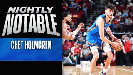 Chet Holmgren Shines with 29 Points in Thunder's Win Over Rockets 🌟