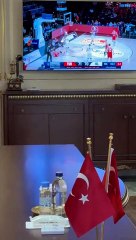Erdoğan, 12 Dev Adam'ın maçını izledi: "Haftada 2 ve 3 gün basket oynuyoruz, bizim arkadaşlarla"