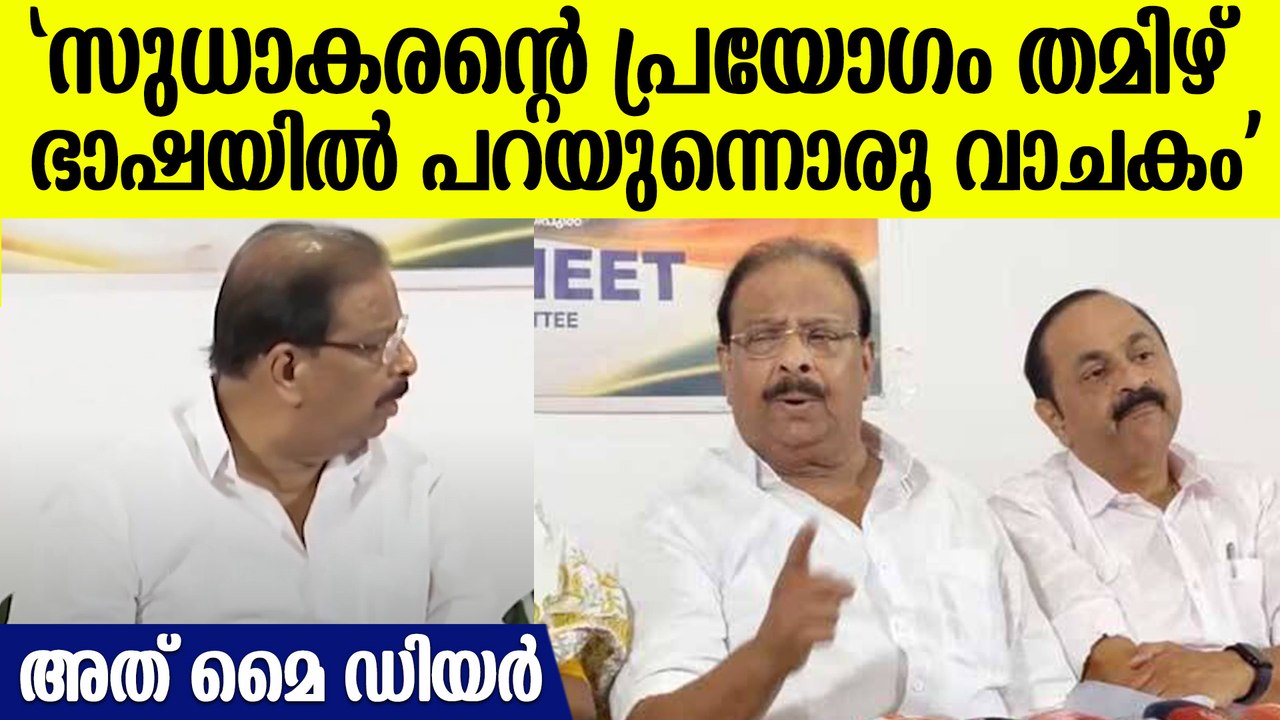 കെ സുധാകരന്റെ പ്രയോഗം തമിഴിലേതെന്ന് കെ മുരളീധരൻ