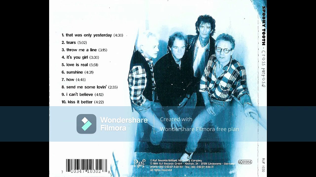 Spooky Tooth – Cross Purpose  	Rock, Pop, Art Rock, Prog Rock