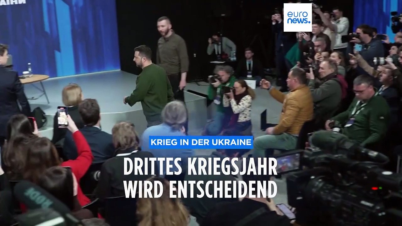 Selenskyj: Drittes Kriegsjahr wird entscheidend