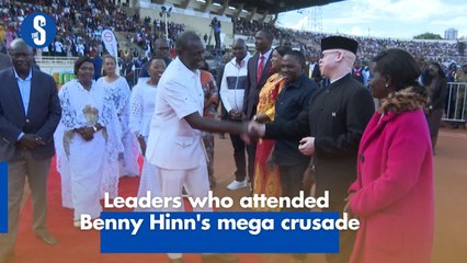Leaders who attended Benny Hinn's mega crusade