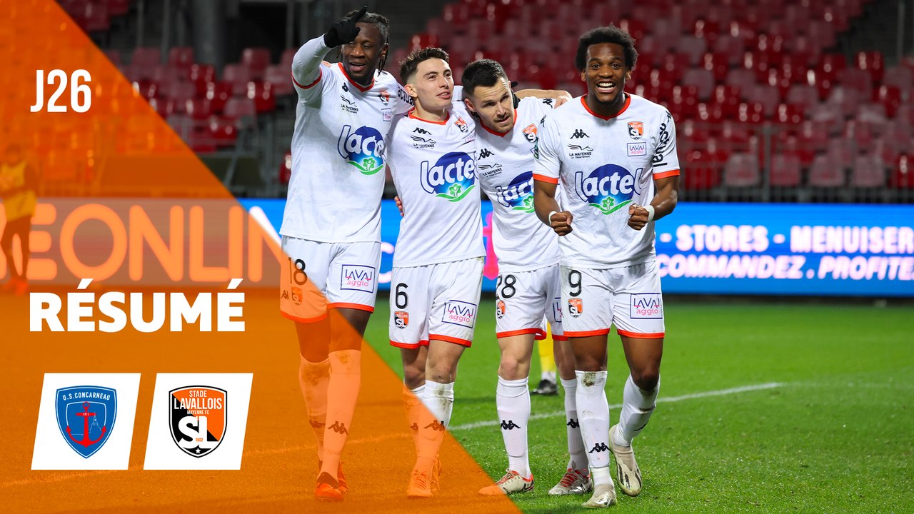 Résumé - J26 - CONCARNEAU / LAVAL  (1-3) - 2023/2024