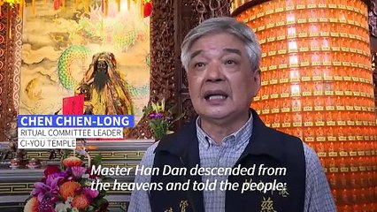 Taiwan firecracker ceremony marks end of Lunar New Year