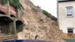Landslip at Caves Road in St Leonards, East Sussex, on February 26 2024