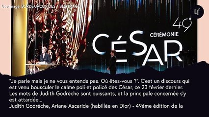 "C'était très angoissant" : Judith Godrèche revient sur son poignant discours des César