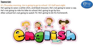 ENGLISH 5 - 4TH GRADE - JIM'S MORNING