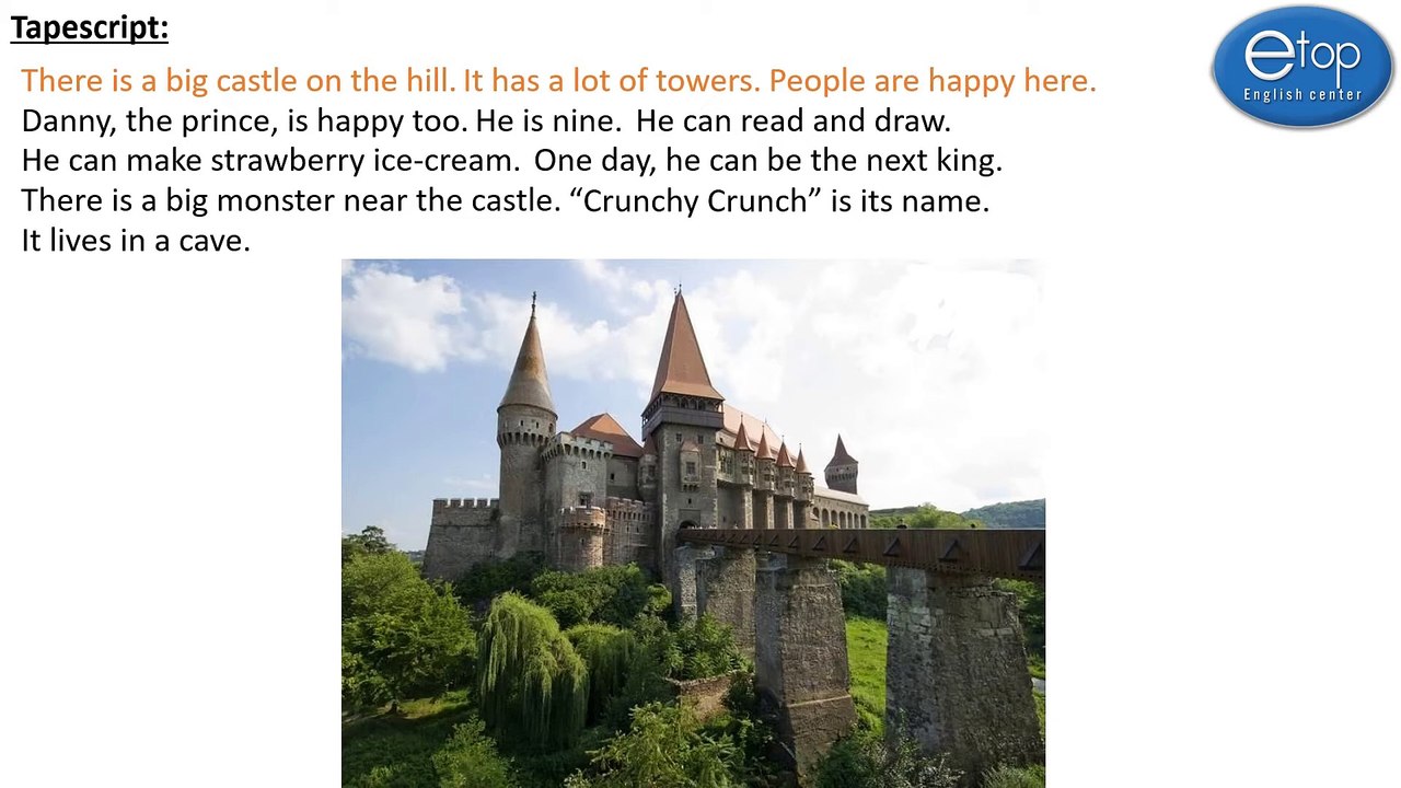ENGLISH 5 - 3RD GRADE - THE CASTLE AND DANNY