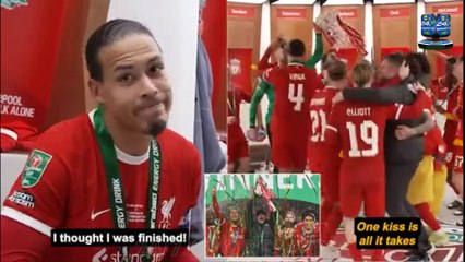 INSIDE DRESSING ROOM: Liverpool Celebrated in Style after Defeating Chelsea in the Carabao Cup Final