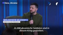 31.000 ukrainische Soldaten laut Selenskyj getötet
