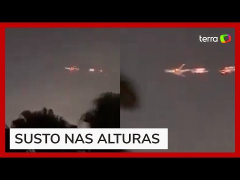 Avião pega fogo após decolar, e piloto faz pouso de emergência nos EUA