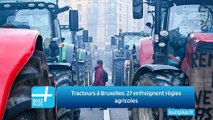Tracteurs à Bruxelles: 27 enfreignent règles agricoles