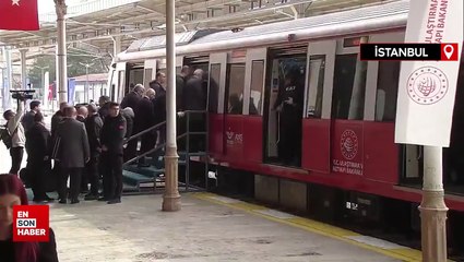 Cumhurbaşkanı Erdoğan vatman koltuğunda