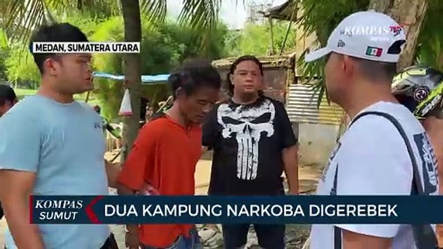 Polisi Gerebek 2 Kampung Narkoba di Medan Sunggal