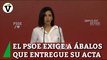 El PSOE exige a Ábalos que entregue su acta en las próximas 24 horas 