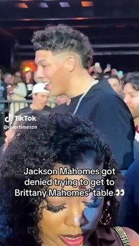 Brittany Mahomes won't let Jackson Mahomes into her VIP section