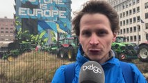 Timothée Petel de la Fugea explique les raisons de la manifestions des agriculteurs à Bruxelles