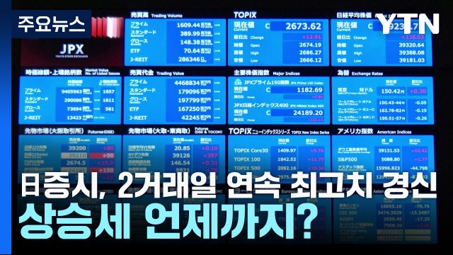 日증시, 2거래일 연속 최고치 경신...상승세 언제까지? / YTN