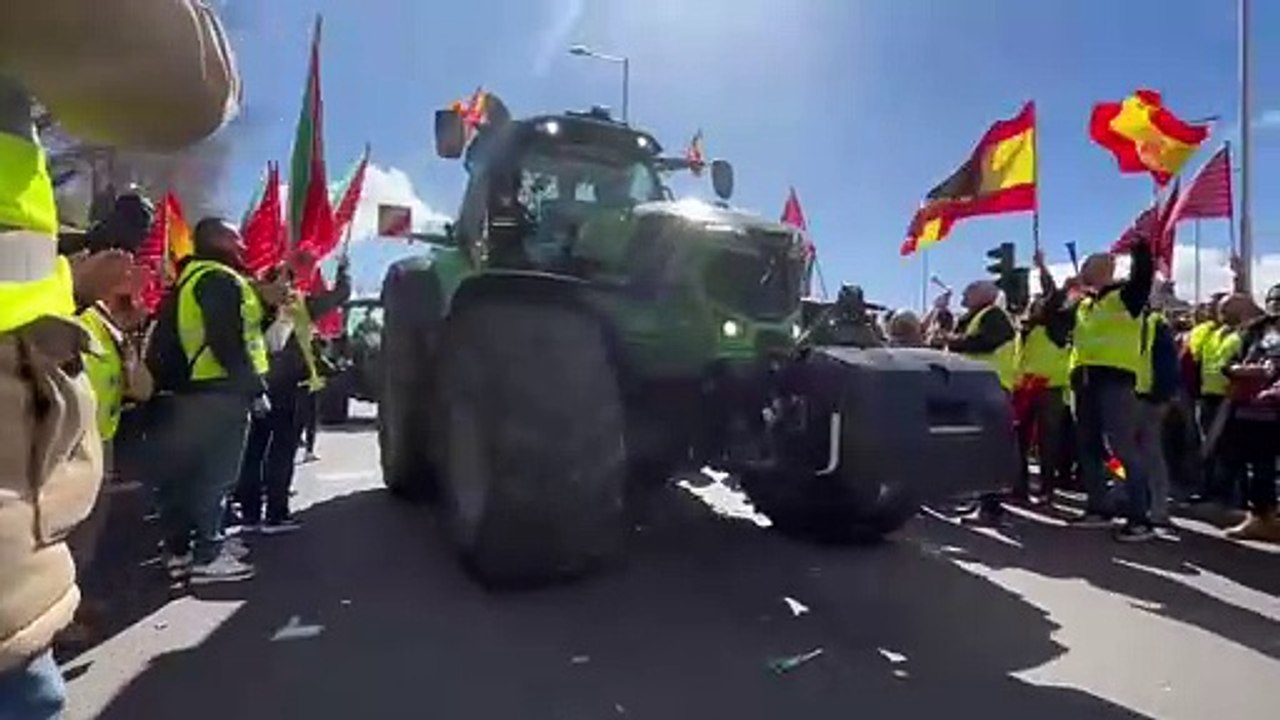 Movilización de Asaja Soria en Madrid