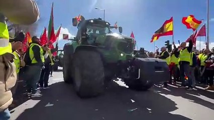 Movilización de Asaja Soria en Madrid