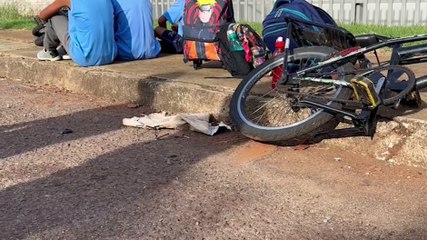 Criança é atropelada enquanto atravessava a rua para ir para a Escola