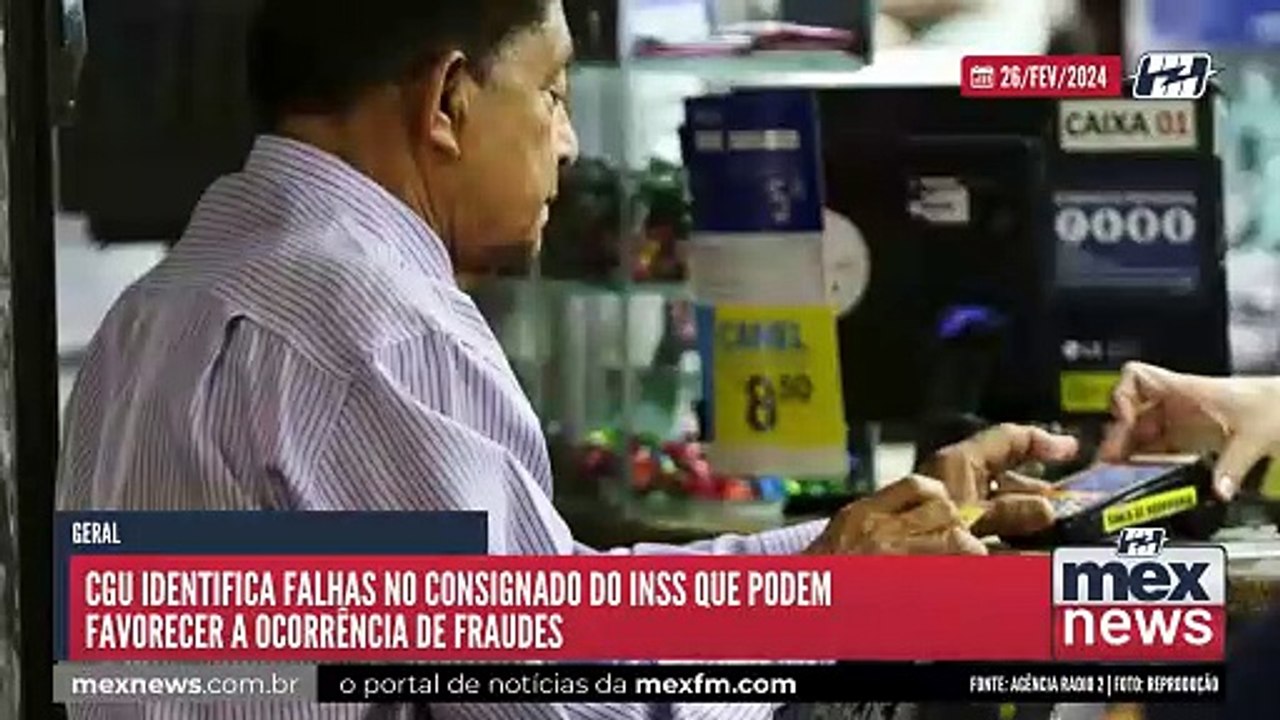 CGU identifica falhas no consignado do INSS que podem favorecer a ocorrência de fraudes #mexfm #webradiomexfm #brasil #mexnews #noticias