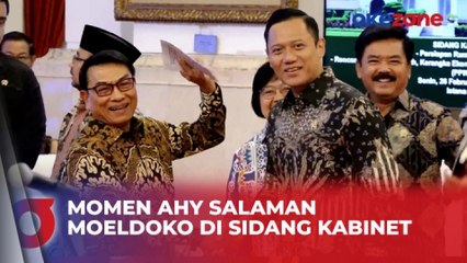 Salaman dengan AHY Jelang Sidang Kabinet, Moeldoko Titipkan Pesan Ini