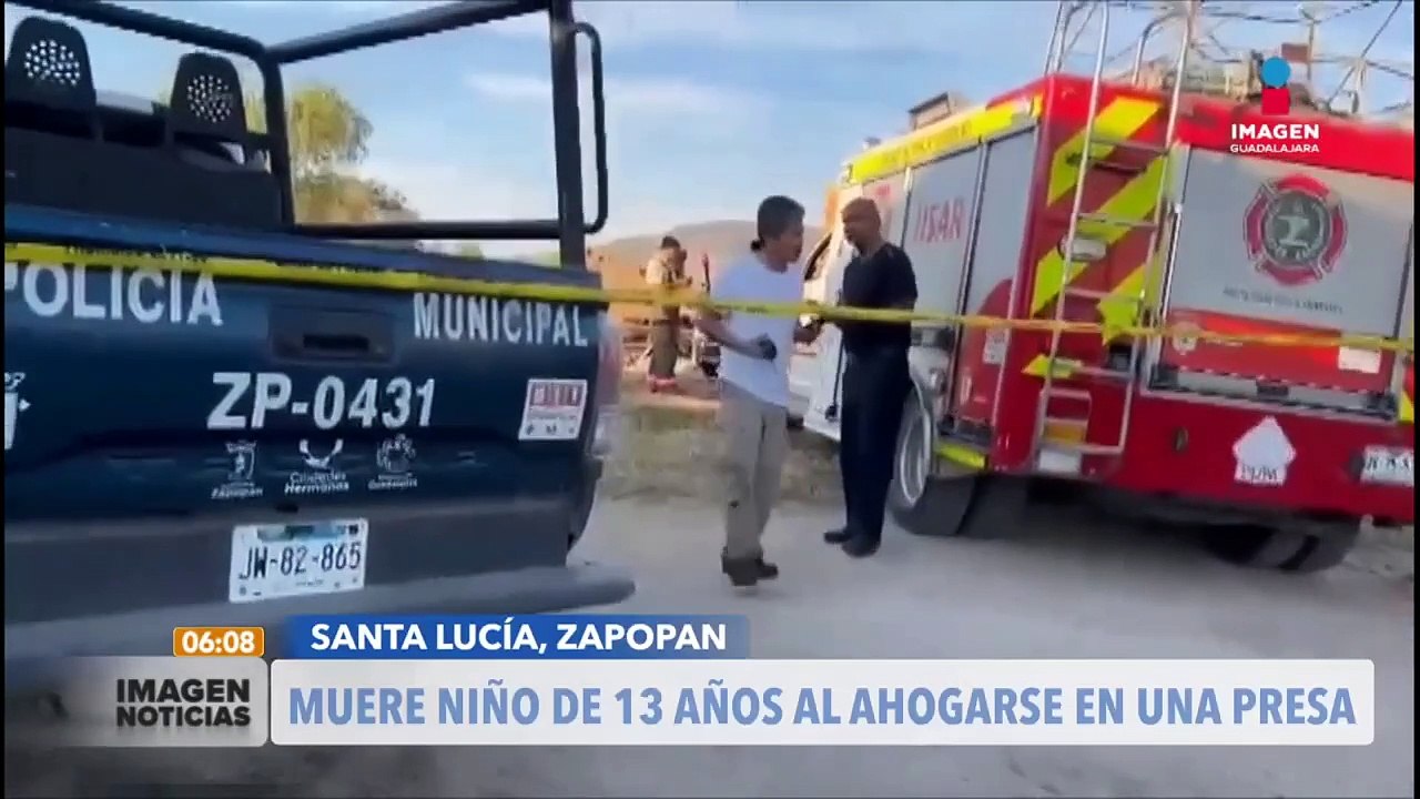 Muere niño de 12 años tras ahogarse en una presa | Imagen Noticias GDL con Ricardo Camarena