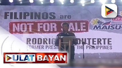 Ex-Pres. Duterte, suportado ang Cha-Cha na isinusulong ng administrasyon ni PBBM