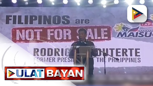 Ex-Pres. Duterte, suportado ang Cha-Cha na isinusulong ng administrasyon ni PBBM