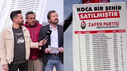 Zafer Partili başkan AKP'li belediyenin icraatlarını vince astı: Koca bir şehir satılmıştır